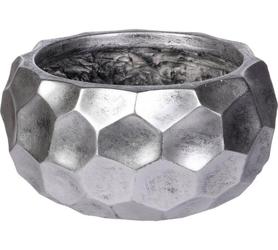 Настольное кашпо для цветов IDEALIST Lite Мозаик Чаша, 29.5х15 см, 10 л MBOWL29-SLV