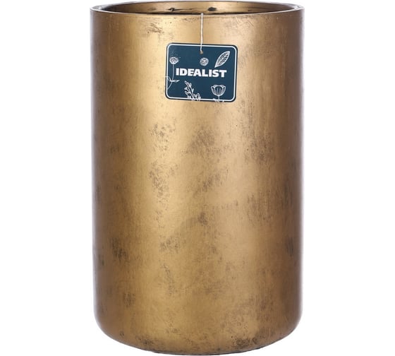 Напольное кашпо IDEALIST Lite Крисмас, цилиндр , 32х50 см, 40.2 л V-XMAS-GLD-32
