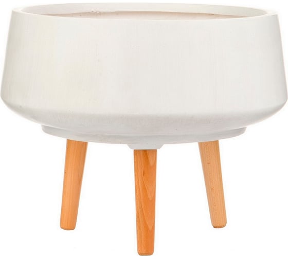 Настольное кашпо на ножках IDEALIST Lite Уайд Чаша, 33х25 см, 9.8 л WBOWL33-AW