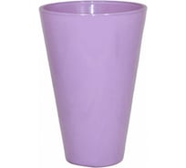 Кашпо ЭЛЕТЕХ прозрачное, круглое, сиреневый, Ø 140×h 210 мм 4840157007