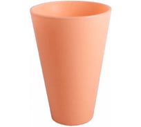 Кашпо ЭЛЕТЕХ прозрачное, круглое, персиковое, Ø 140×h 210 мм 4840157011