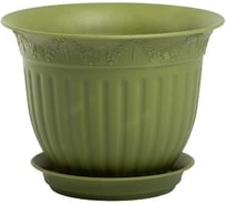 Горшок для цветов Аласта Виноград, D16, 1,0 л ,папоротник с поддоном, набор 3 штуки 5PL0692