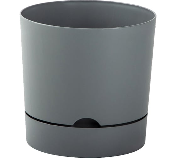 Горшок Аласта Гранд, D17, 3.0 л, серый-муссон с поддоном 5PL0636 1