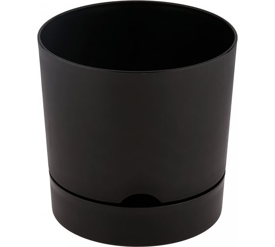 Горшок Аласта Гранд, D17, 3.0 л, черный с поддоном 5PL0639 1