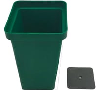 Горшок для рассады 6.5х6.5х12см ЛЕТО 0.3 л, с вкладышем, пластик (334), 50 шт 90614