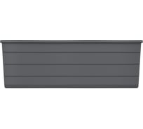 Кашпо на перила ЗПИ Альтернатива, большое, 585×280×200 мм, графитовый М9039