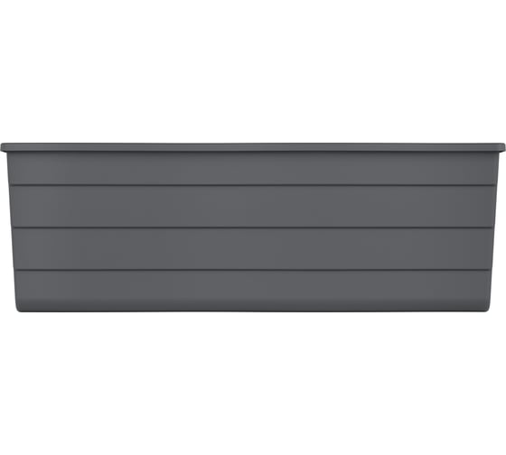 Кашпо на перила ЗПИ Альтернатива, большое, 585×280×200 мм, графитовый М9039