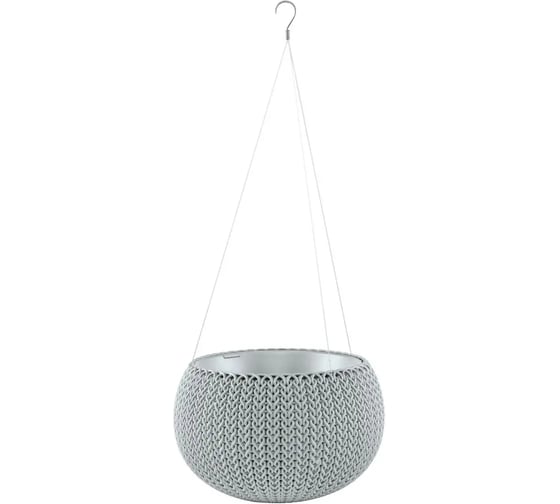 Кашпо подвесной серый KETER Cozies S 229537