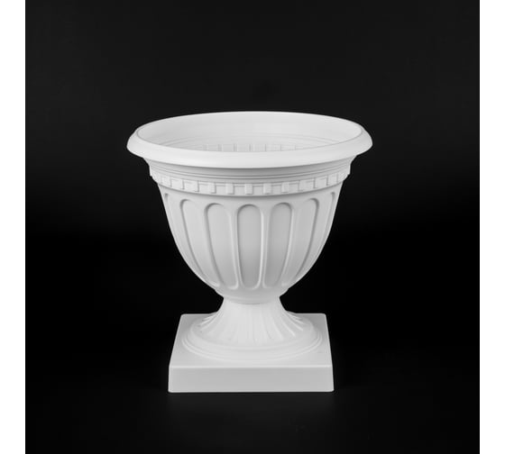 Вазон ЗПИ "Альтернатива" Олимпия 12л (белый) М9035