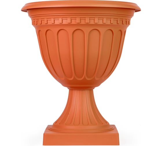 Вазон ЗПИ "Альтернатива" Олимпия 12л (на высокой ножке)(коричневый) М9069