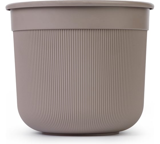 Горшок ЗПИ "Альтернатива" цвет Сканди 10л (с дренажной вставкой) (какао) М9172