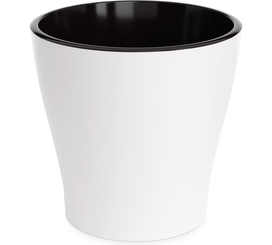 Горшок ЗПИ "Альтернатива" цвет Лея 10л двойной (белый) М8862