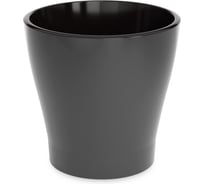 Горшок цветочный ЗПИ Альтернатива Лея 17л двойной (с автополивом) (графитовый) М8866