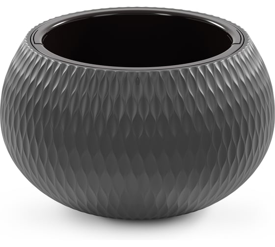 Кашпо ЗПИ Альтернатива Жемчужина 7л (графитовый) М8917
