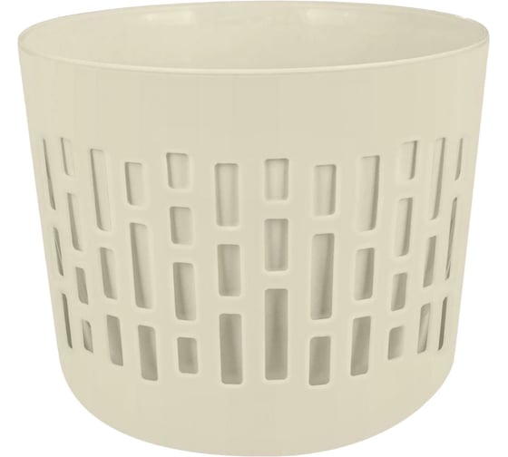 Горшок для цветов Plast Team Берген, 6 л, молочный туман 282944