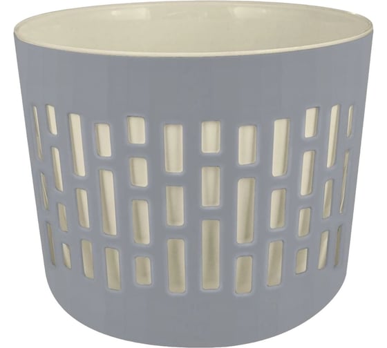 Горшок для цветов Plast Team Берген, 0.8 л, серый шторм 282939