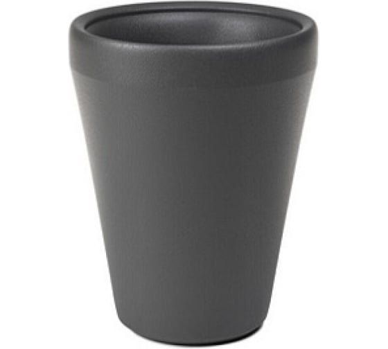 Кашпо высокое ФлораПласт LIMA d39.5 см, h51 см, 40л, антрацит 074954
