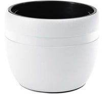 Кашпо ФлораПласт KOMA classic d40 см, h32 см, 22л, белый, с вкладышем 074946