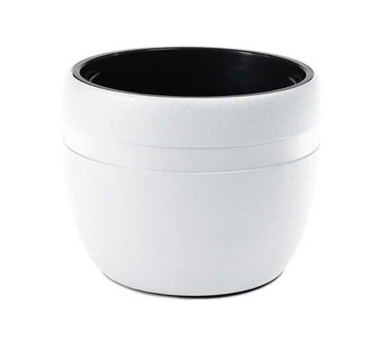 Кашпо ФлораПласт KOMA classic d40 см, h32 см, 22л, белый, с вкладышем 074946