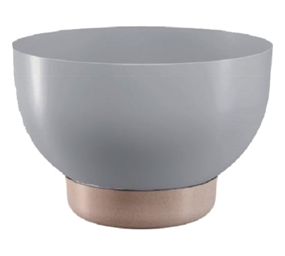 Кашпо с подставкой FormPlastic 4389 040 Misa Satina Eco 30х20.5 см, 7.6 л, платина 065186