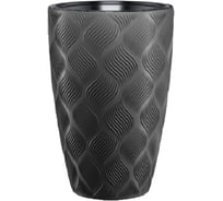 Кашпо с вкладышем FormPlastic 4720 014 Flow Slim 29х48 см, 24/5.5 л, антрацит 065239