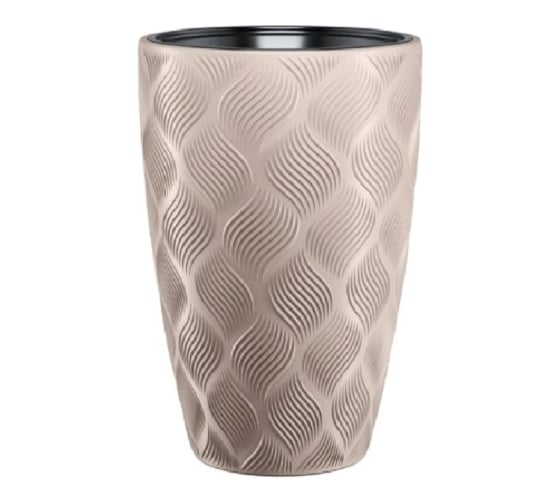Кашпо с вкладышем FormPlastic 4720 051 Flow Slim 29х48 см, 24/5.5 л, таупэ 065242 1