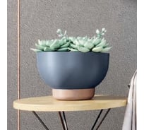 Кашпо с подставкой FormPlastic 4394 014 Misa Satina Eco 39х26 см, 19.2 л, антрацит 065192