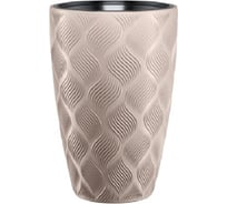 Кашпо с вкладышем FormPlastic 4730 051 Flow Slim 28.5х58 см, 51/13.7 л, таупэ 065247