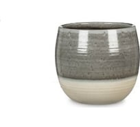 Кашпо Scheurich 765 Grey Allure керамика, диам. 21 см, темно-серое 058228