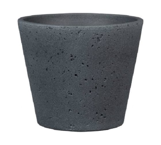 Кашпо Scheurich 701 Dark Stone керамика, диам. 18 см, темно-серое 059023