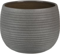 Кашпо Scheurich 744 Umber Stone керамика, диам. 24 см, коричневое 058208