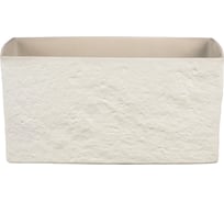 Кашпо Scheurich 470 Cream Stone керамика, прямоугольное, 25 см, кремовое 059071