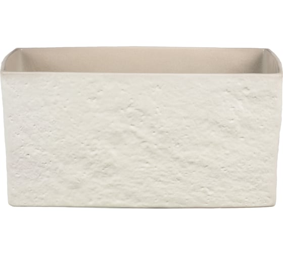 Кашпо Scheurich 470 Cream Stone керамика, прямоугольное, 25 см, кремовое 059071