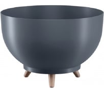 Кашпо на ножках FormPlastic 4388 014 Misa Satina 30х20 см, 7.6 л, антрацит 065140