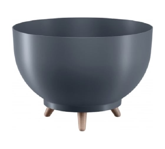 Кашпо на ножках FormPlastic 4388 014 Misa Satina 30х20 см, 7.6 л, антрацит 065140 1