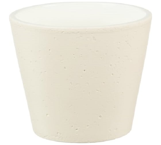 Кашпо Scheurich 701 Roca Crema керамика, диам. 13 см, кремовое 059016 1