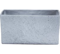 Кашпо Scheurich 470 Grey Stone керамика, прямоугольное, 25 см, серое 059073