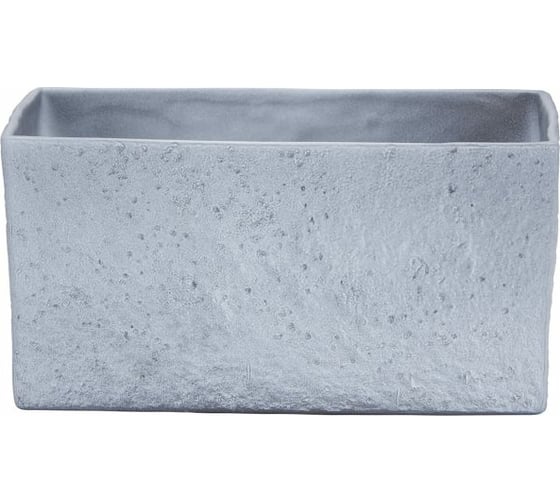Кашпо Scheurich 470 Grey Stone керамика, прямоугольное, 25 см, серое 059073