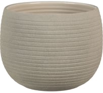 Кашпо Scheurich 744 Taupe Stone керамика, диам. 18 см, серо-коричневое 058198