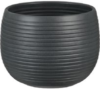 Кашпо Scheurich 744 Graphite Stone керамика, диам. 18 см, графит 058201
