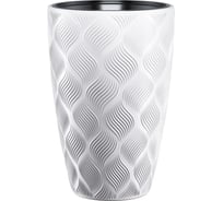 Кашпо с вкладышем FormPlastic 4730 011 Flow Slim 38.5х58 см, 51/13.7 л, белое 065243
