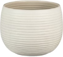 Кашпо Scheurich 744 Cream Stone керамика, диам. 18 см, кремовое 058200