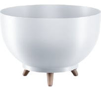 Кашпо на ножках FormPlastic 4393 011 Misa Satina 39х26.4 см, 19.2 л, белое 065145