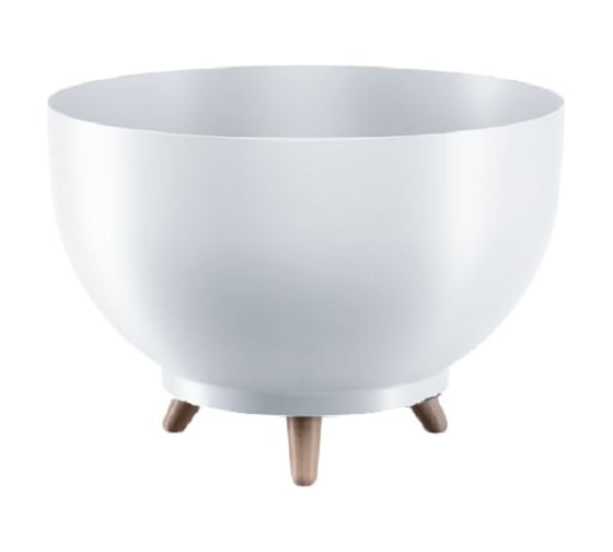 Кашпо на ножках FormPlastic 4393 011 Misa Satina 39х26.4 см, 19.2 л, белое 065145