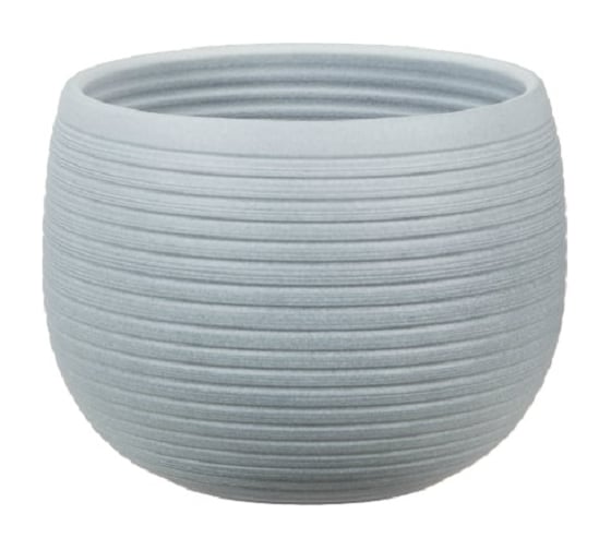 Кашпо Scheurich 744 Grey Stone керамика, диам. 16 см, серое 058197