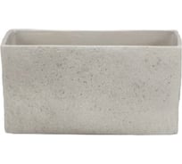 Кашпо Scheurich 470 Taupe Stone керамика, прямоугольное, 25 см, серо-коричневое 059072