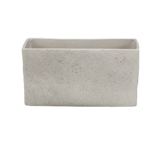 Кашпо Scheurich 470 Taupe Stone керамика, прямоугольное, 25 см, серо-коричневое 059072 1