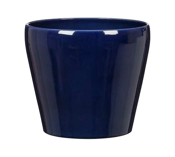 Кашпо Scheurich Night Blue 800 керамика, диам. 20 см, синяя ночь 059998 1
