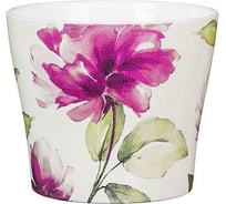 Кашпо Scheurich Burgundy Rose 808 керамика, диам. 17 см, бордовая роза 060003