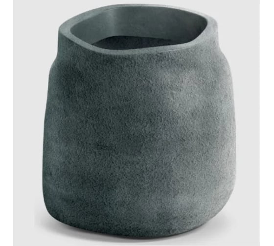Кашпо Scheurich Boge пластик, d38см, h40см, 37л, графит 073562